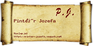 Pintér Jozefa névjegykártya